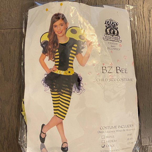 Bumble Bee Costume Kids size Large (12-14) *READ* No Wings - Picture 5 of 7